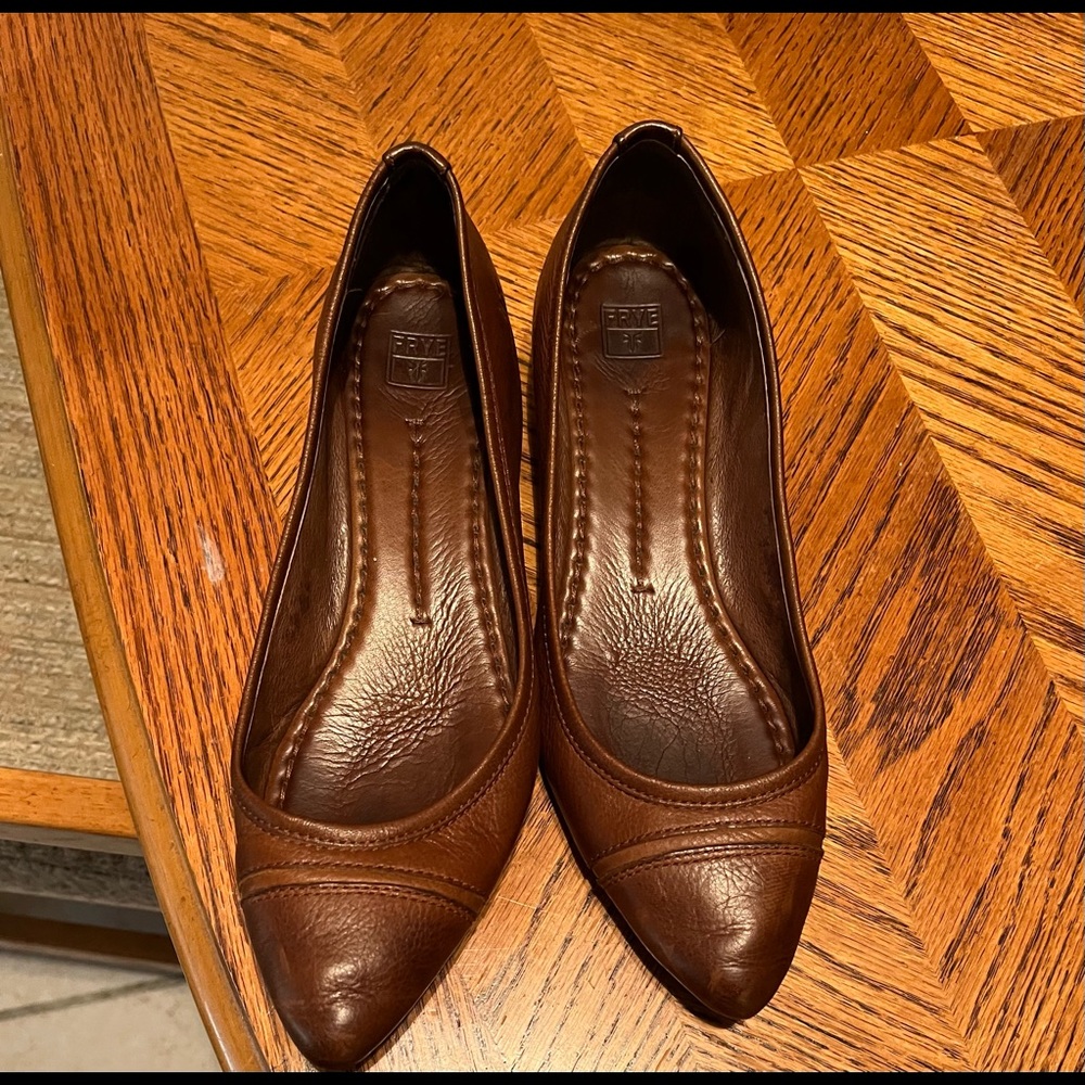 Frye leather flats
